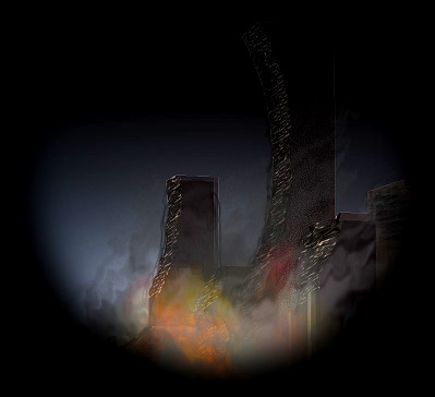Some cityscape scene - guess those buildings are pretty sturdy!